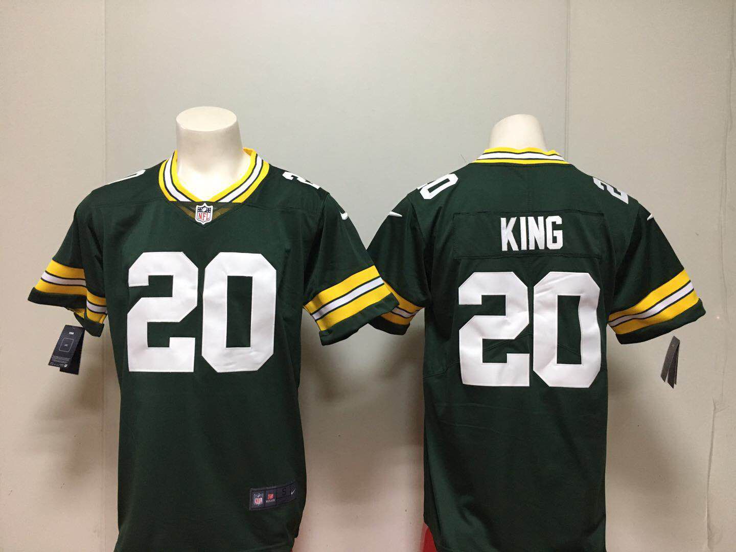 Men Green Bay Packers #20 King Green Nike Vapor Untouchable Limited Playe NFL Jerseys->green bay packers->NFL Jersey